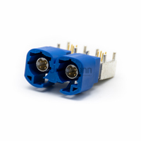 Conector Macho HSD Dual de Alta Velocidad de 4 Pines, Código C, Montaje en PCB con Orificio Pasante para Automoción LVDS