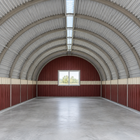 Système de protection en zinc pour bord de mer, kit de construction préfabriqué en acier galvanisé à chaud de type Quonset-Arch, emballage plat - Solution personnalisée à faible coût tout-en-un
