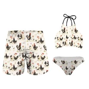 Trajes de Baño de Lujo Personalizados de 3 Piezas para Mujer, Conjuntos de Pareja con Estampado Animal, Bikinis para Playa y Fitness - Product Image 4
