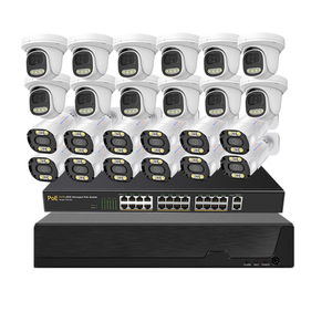Système de caméra CCTV Jianvision POE <span class=keywords><strong>IPC</strong></span> H.265 24 canaux 8MP 4K Caméra dôme Capteur CMOS Audio bidirectionnel NVR - Product Image 1