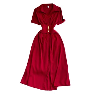 ANSZKTN estivo con collo a Polo a manica corta in tinta unita <span class=keywords><strong>abito</strong></span> Casual da donna a vita alta <span class=keywords><strong>camicia</strong></span> da donna abiti eleganti - Product Image 5