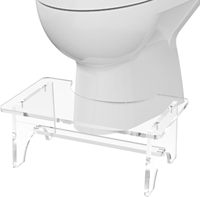 Repose-pieds en acrylique pour toilettes à la turque, pour adultes, personnes âgées et parents, idéal pour la maison, la salle de bain, l'hôpital et l'hôtel, Squatty Potty