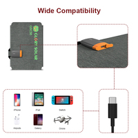 56W Draagbare Opvouwbare Zonnepaneel Powerbank Draadloze Oplader voor Telefoon met Licht Rugzak Oplader voor Mobiele Apparaten