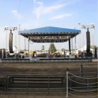 Système de scène en treillis d'aluminium robuste, structure de toit en treillis, treillis de scène extérieur pour location d'événements et spectacles