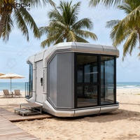 Cabine Apple de luxe Maison capsule spatiale Maison préfabriquée modulaire extensible Petite maison intelligente pour hôtel de villégiature et studio d'arrière-cour