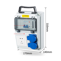 IP65 imperméabilisent, antipoussière, boîte de distribution industrielle ignifuge de disjoncteur de boîte de prise électrique