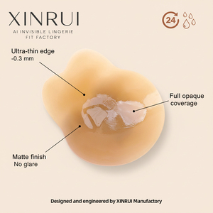 XINRUI <span class=keywords><strong>Copricapezzoli</strong></span> Adesivi in Silicone a Forma di Orecchie di Gatto, Imbottiture <span class=keywords><strong>Push</strong></span>-<span class=keywords><strong>up</strong></span> per Seno - Product Image 2