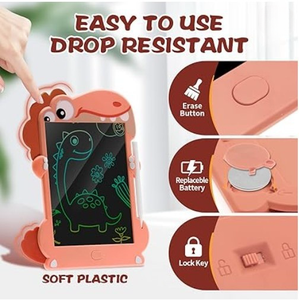 液晶ライティングボード子供用幼児用おもちゃ女の子男の子 & 女の子用カラフルな落書きボード描画パッド学習教育用おもちゃ - Product Image 3