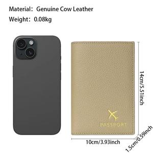 AndoBag Genuine Leather Unisex <b>Passport</b> <b>Wallet</b>, Fashion Multi-card Slots Card <b>Holder</b> , Perfect Purse for Daily Use 1637 - Product Image 4