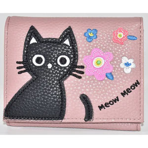 Monedero con diseño de gato, con cadena, para maquillaje, tarjetas, con diseño creativo de cara de gato, para monedas. - Product Image 2