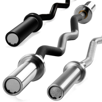 42 Pouces Unisexe EZ Curl Barbell En Acier Inoxydable 5kg (10kg) Poids Biceps Curls Triceps Extensions 50mm 5kg G.W. Accueil Haltérophilie