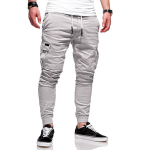 Pantalon de jogging léger pour homme avec cordon de serrage à la taille et poches latérales pour la course, la gym et les activités de plein air - Product Image 1