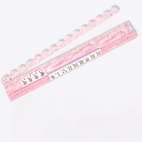 JUCHENG Règle de Mahjong en Acrylique Transparent, Style Vague Américain Moderne de Luxe, Pliable et Portable