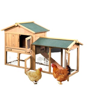Jaula para conejos de madera maciza para exteriores, de doble capa, tamaño XL, con corral para animales pequeños, para uso en jardín. - Product Image 5