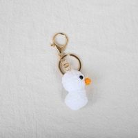 Porte-clés Amigurumi au crochet, animaux en crochet faits main, mini canards, breloques en crochet tricoté