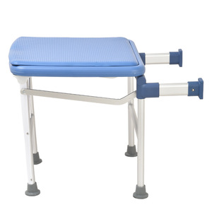 Bathroom Folding Stool Wall Mounted Shower Chair Non Slip Toilet Bench For Elderly <b>Bathing</b> <b>Support</b> - Product Image 2