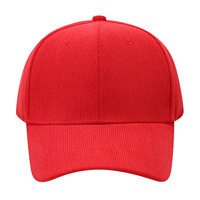 Cappellino da baseball in velluto a coste unisex, taglia regolabile, protezione solare, stile giapponese e coreano, cappello alla moda per la primavera e l'autunno