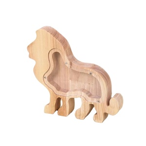 Alcancía de Madera con Forma de Corazón para Niños, Decoración de Mesa Reutilizable con Relieve - Product Image 1