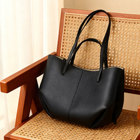 Fabricant de sac fourre-tout marques OEM dames mode grande main en cuir véritable sac fourre-tout à bandoulière pour les femmes