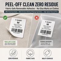 Papier autocollant imprimable par transfert thermique pour emballage de bidons de peinture, en papier kraft A6, pour rayonnage sans doublure, amovible, OEM ODM