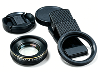 Objectif Macro pour Manucure 30-155mm, Accessoire Smartphone, Lentille Ongles Beauté Anti-Distorsion 37mm en Alliage d'Aluminium et Verre