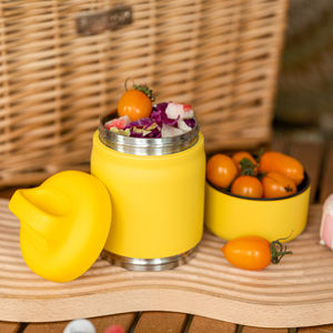 Barattolo di cibo isolato doppio vuoto portatile con Logo personalizzato per tornare a scuola mantenendo caldo freddo per bambini adulti - Product Image 3