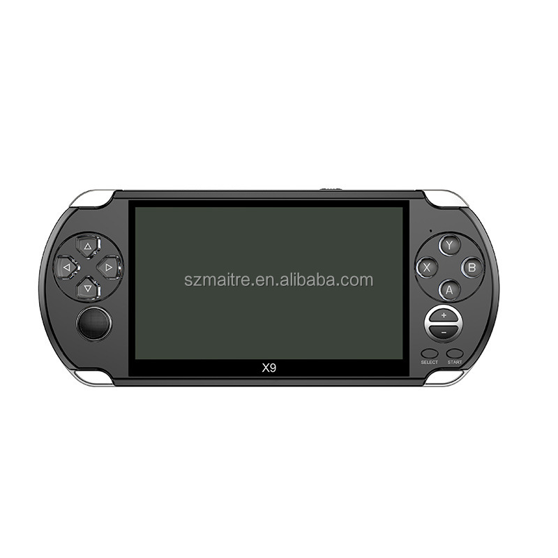 Psp用の最新の5.1インチ8gbX9sハンドヘルドゲームプレーヤー