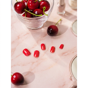 Puntas de Uñas Solid Rose Red, Paquete de 16 - Product Image 3