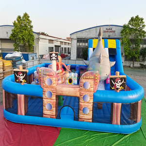 Pista de obstáculos inflable comercial, combo inflable, castillo inflable gigante con tobogán, pista de obstáculos para niños - Product Image 6