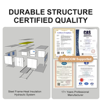 Casa Prefabricada Expandible de Acero Ligero y Poliestireno con Certificación CE, Estilo de Estructura de Acero, Villa Contenedor Expandible Pequeña de Múltiples Habitaciones