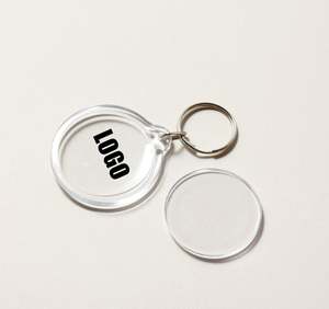 Porte-clés personnalisés de haute qualité en acrylique PVC, style sportif, avec logo et texte imprimés par transfert thermique, portables et personnalisables pour votre marque - Product Image 3