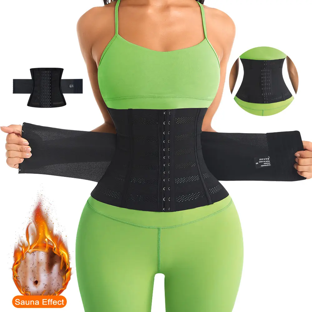 Corsé de entrenamiento de cintura para mujer, moldeador de abdomen, envoltura corporal, cinturón adelgazante, faja plana de entrenamiento postparto