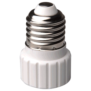 Adattatore da E27 a GU10, colore bianco, ideale per convertire le basi delle lampadine e facilitare l'installazione. - Product Image 1