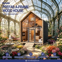 Vesspod Villa Modulaire Préfabriquée en Acier et Bois, Design Européen Moderne de Luxe, Forme Triangulaire, Maison Durable, Garantie 3 Ans