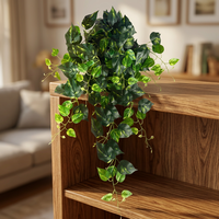 Décoration Murale Feuilles Artificielles en Gros pour Intérieur – Plantes Artificielles en Plastique à Suspendre, Fausses Lianes en Pot