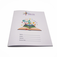 Cuadernos Escolares A4 de Alta Calidad, Personalizados por Fábrica China, con Rejillas, Encuadernación en Espiral, Hojas Sueltas, Cosidos con Hilo de PVC