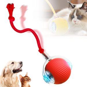 Brinquedo Interativo de Silicone para Gatos Modelo Novo 2025 Design Moderno de Cartoon para Gatos e Cães Brinquedo Inteligente de Bola Rolante para Gatinhos - Product Image 1