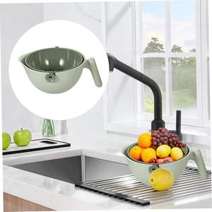 Hot Selling Original Design New Product Double Layers Vegetable Fruit Washing Bowl for Kitchen Plastic <b>Drain</b> <b>Basket</b> - Product Image 2