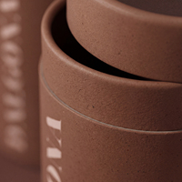Boîte d'emballage cylindrique pour grains de café en papier imprimé sur mesure, tube en papier écologique, tube rond en carton
