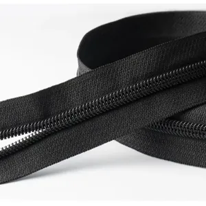 Custom 3# 5# 7# 8# 10# Nylon Zipper Long Chain Roll Zipper Coil Cierre For Garment/Textile/Bags/Tent/cloth