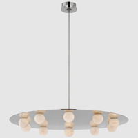 XINZHONG Industrial accesorios de iluminación decorativa candelabro moda decorativa colgante latón candelabro alabastro luz colgante