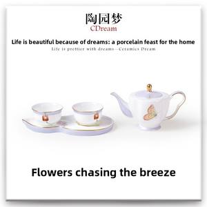 Juego de Té de Porcelana Fina Huazhuqingfeng, Estilo Europeo, Tetera, <span class=keywords><strong>Tazas</strong></span> de Lujo Resistentes al Calor para Uso en el Hogar y la Oficina - Product Image 2