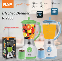 RAF 4-speed fruitblenderset 450W 1,5L 22000RPM 4 messen 2-in-1 koffiemolen smoothie- en sapmaker voor thuisgebruik R.2930