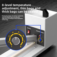Nouvelle machine de scellage thermique semi-automatique électrique haute puissance pour les canettes de boissons et d'aliments, facile à utiliser, 110V/220V, film plastique PE/PVC
