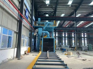 Liên tục thanh thép shotblasting gỉ Loại bỏ máy/Thép Cây bắn nổ mìn thiết bị nhà Máy Giá để bán - Product Image 4