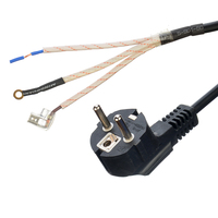 Câble d'alimentation standard européen VDE EU, prise 3 broches CEE7/7 avec extrémité dénudée, 16A/250V, câble flexible PVC H05VV-F Shengan