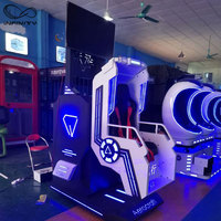 Comercial 360 °   Simulador de Montaña Rusa y Vuelo de Doble Modo con Plataforma Dinámica para FEC y Parques Temáticos