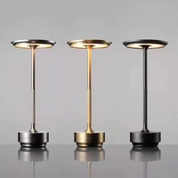 Lampe de table rechargeable sans fil dorée, décoration moderne nordique pour la maison, veilleuse pour salon et chambre à coucher