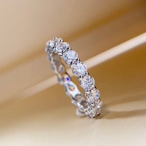 <span class=keywords><strong>Bague</strong></span> en <span class=keywords><strong>diamant</strong></span> de laboratoire pavé de haute qualité à <span class=keywords><strong>prix</strong></span> abordable, en <span class=keywords><strong>or</strong></span> <span class=keywords><strong>blanc</strong></span> <span class=keywords><strong>18</strong></span> <span class=keywords><strong>carats</strong></span>, avec <span class=keywords><strong>diamant</strong></span> CVD véritable, pour femme, <span class=keywords><strong>bague</strong></span> en <span class=keywords><strong>diamant</strong></span> synthétique - Product Image 2