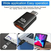 Adaptateur OTG USB-C mâle vers USB femelle à charge rapide 10A HJ-080 pour ordinateurs portables et téléphones USB-C